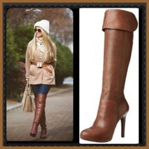 Jessica Simpson Shoes - Jessica Simpson Brown Tulip Knee Boots Size 10